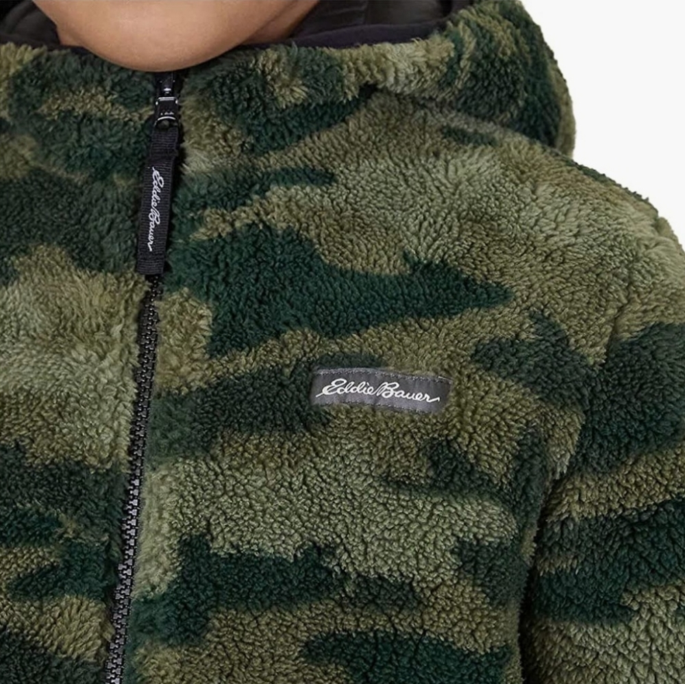 🥳FINAL PRICE👍NWT‼️Eddie Bauer Kid's Youth Deer Harbor REVERSIBLE Hooded Jacket - Picture 15 of 16